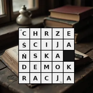 Rozwiązanie krzyżówki: nurt w myśli politycznej i społecznej który pojawił się pod koniec xix wieku jako odpowiedź myśli katolickiej na rosnące wpływy socjalizmu - chrześcijańska demokracja | hasła, synonimy i podpowiedzi Hasło krzyżówkowe nurt w myśli politycznej i społecznej który pojawił się pod koniec xix wieku jako odpowiedź myśli katolickiej na rosnące wpływy socjalizmu - chrześcijańska demokracja – rozwiązanie, synonimy, podpowiedzi i definicje krzyżówkowe